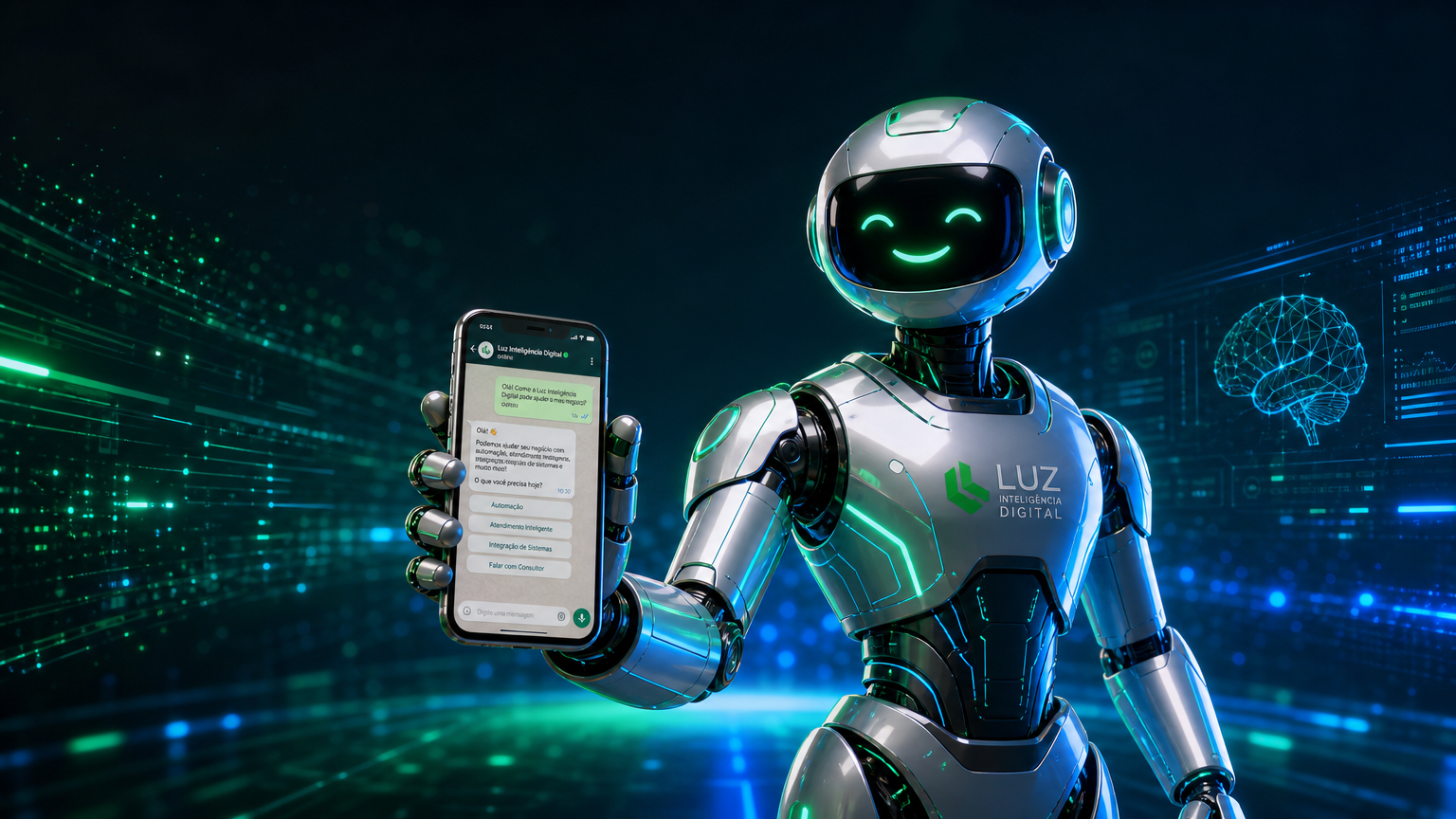 Assistente de IA Luz Inteligência Digital